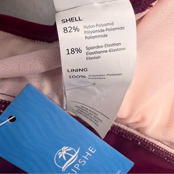 NWT Bikini Top Design with Ruched and Square Neck Tank SIZE M - Picture 13 of 17